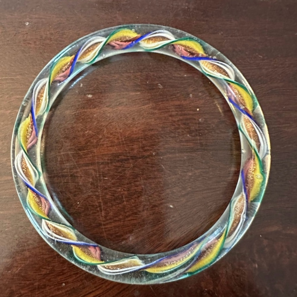 Unique Colorful Blown Glass Bracelet